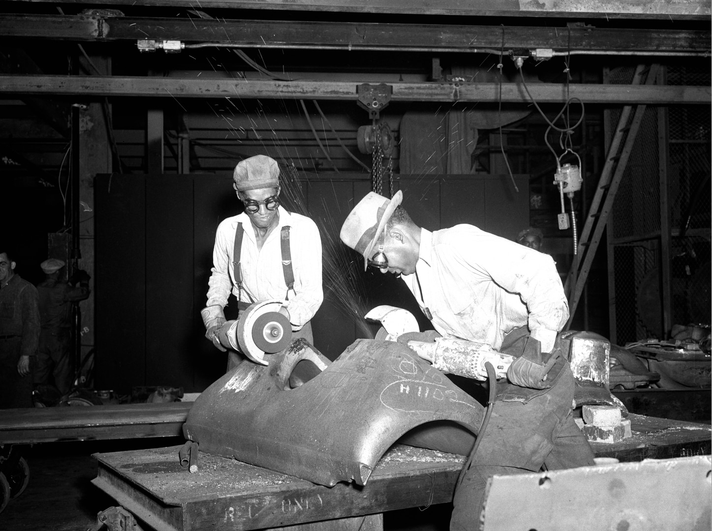 Workers at the Highland Park Plant in the 1940s.